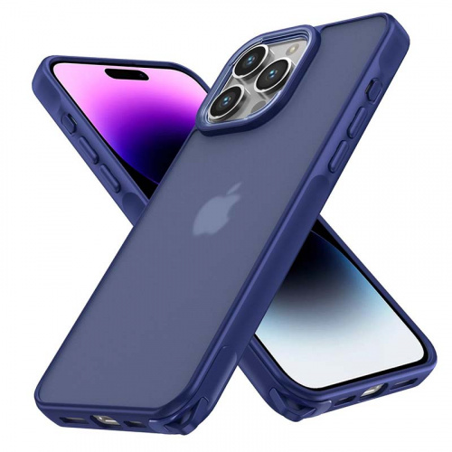 LOVELY Чехол матовый для iPhone 12 PRO (6.1) синий