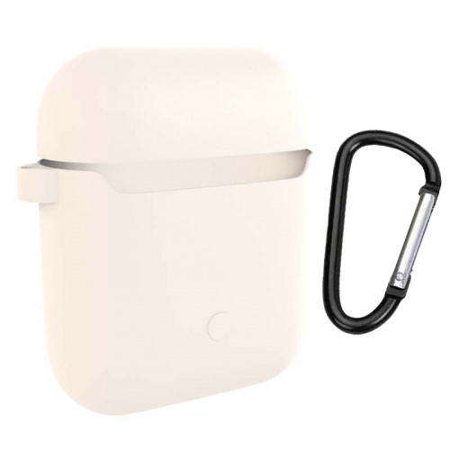 Чехол силиконовый для AirPods 1 /AirPods 2 белый