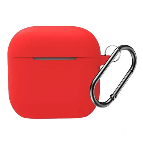 Чехол силиконовый для AirPods 4 (2024) красный