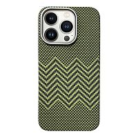 SkyArmor GLOBAL MIX (magsafe) с подставкой для iPhone 16 PRO MAX 07 черный-хаки