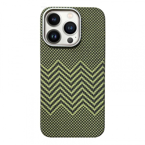 SkyArmor GLOBAL MIX (magsafe) с подставкой для iPhone 15 PRO MAX 07 черный-хаки
