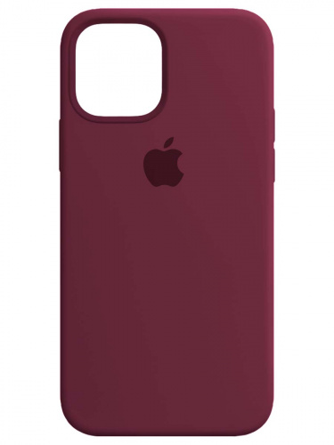Silicon case_ LOGO_для iPhone 15 (2023) №52 гранат