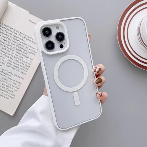 MAGNETIC clear case /magsafe/ для iPhone 12 PRO MAX 6.7" (2020) белый