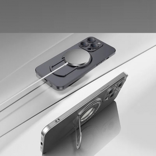 Силикон ORION Magsafe (подставка-выдвижная) для iPhone 15PRO MAX серый