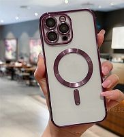 Силикон ElectroFlex с Magsafe для iPhone 13 PRO MAX 6.7" (2021) фиолетовый