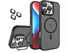 SkyArmor STRONG MAGSAFE (magsafe,линзы) для iPhone 16 PRO MAX черный