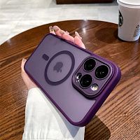 СAMELIA SHADOW матовый /magsafe,защита камеры/ для iPhone 14 PRO MAX фиолетовый