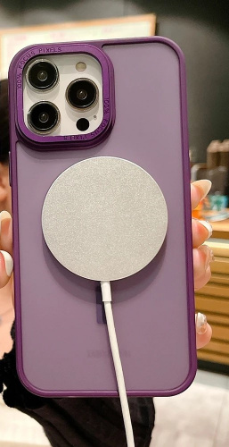 СAMELIA SHADOW матовый /magsafe/ для iPhone 15 PRO фиолетовый