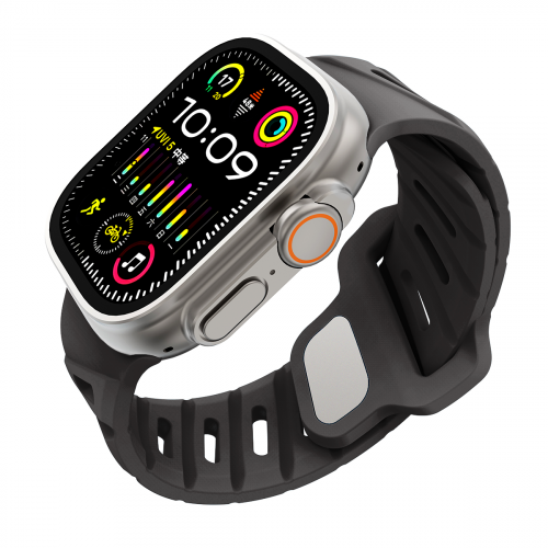 Zintare LOOP силиконовый ремешок для Apple Watch 42/44/45/49 мм. черный