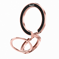 Qayan QH-232 Держатель-подставка кольцо, складной для телефона, розовое-золото