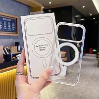 MAGSAFE силикон прозрачный для iPhone 17 PRO (6.3") 2025