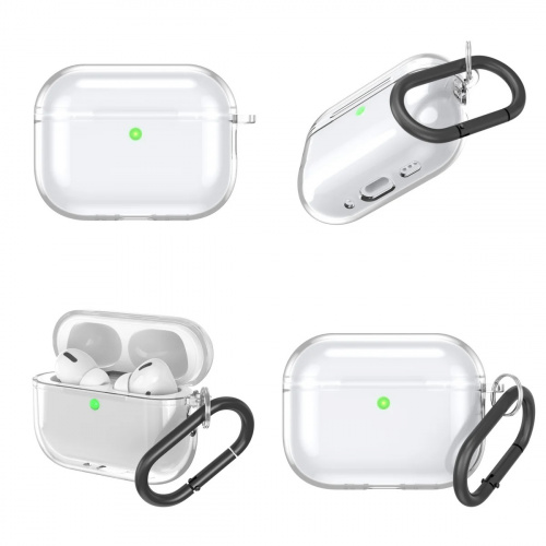 Чехол силиконовый для AirPods PRO 3 (2025) прозрачный