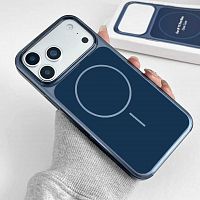 Чехол-накладка SUNLIGHT с magsafe для iPhone 17 PRO MAX/18 PRO MAX темно-синий