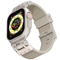 Defender LOOP силиконовый ремешок для Apple Watch 42/44/45/49мм молочный