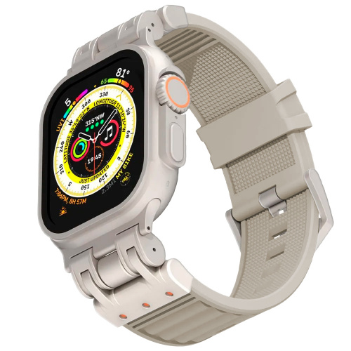 Defender LOOP силиконовый ремешок для Apple Watch 42/44/45/49мм молочный
