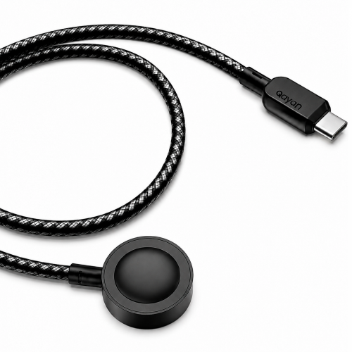 Qayan QWC-196 Беспроводное зарядное устройство Type-C для Apple Iwatch,черный