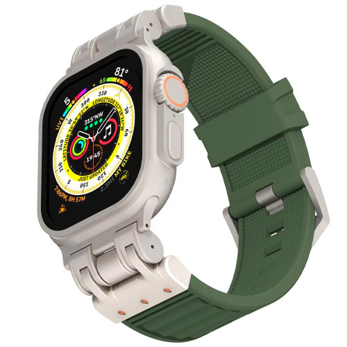Defender LOOP силиконовый ремешок для Apple Watch 42/44/45/49мм хаки