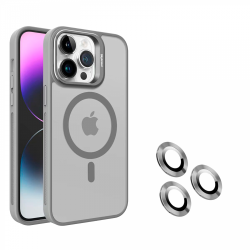 SkyArmor STRONG MAGSAFE (magsafe,линзы) для iPhone 11 серый титан