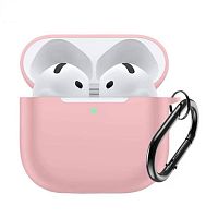 Чехол силиконовый для AirPods 4 (2024) розовый песок