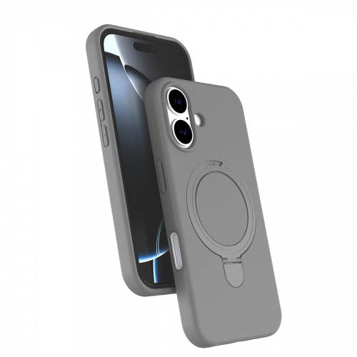 Силикон Revole Mix&Ring для iPhone 16 PRO (6.3") серый титан