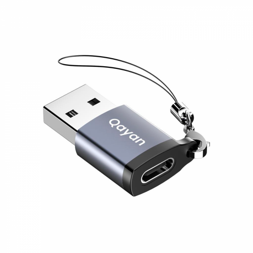 Qayan OTG-217 Переходник OTG Type-C → USB, черный