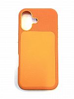 SkyArmor BI-COLOR чехол с magsafe (эко.кожа, микрофибра) для iPhone 17 PRO MAX оранжевый