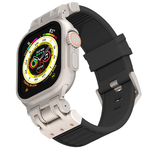 Defender LOOP силиконовый ремешок для Apple Watch 42/44/45/49мм черный