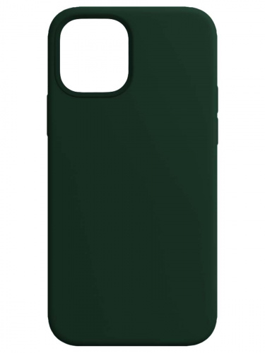Silicon case (без логотипа) для iPhone 6/6S цвет:№49 черно-зелёный