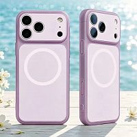 Чехол-накладка "UNUK" ROYAL с magsafe iPhone 17 PRO MAX/18 PRO MAX лиловый