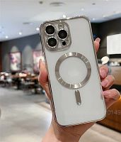 Силикон ElectroFlex с Magsafe для iPhone 17 PRO MAX (2025)/iPhone 18 PRO MAX (2026) серебро