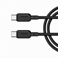 Qayan QCB-192 Плетеный кабель Type-C & Type-C 2.0м черный
