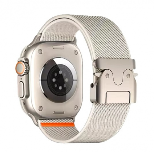 Нейлоновый ремешок ZGA для Apple Watch 42_44_45_49мм белый