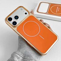 Чехол-накладка SUNLIGHT с magsafe, анимация для iPhone 17 PRO MAX оранжевый