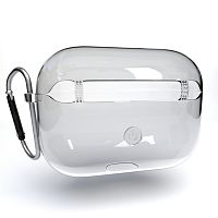 Чехол силиконовый для AirPods 4 (2024) прозрачный