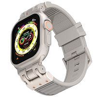 Defender LOOP силиконовый ремешок для Apple Watch 42/44/45/49мм серый