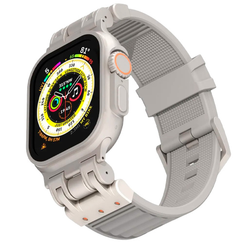 Defender LOOP силиконовый ремешок для Apple Watch 42/44/45/49мм серый