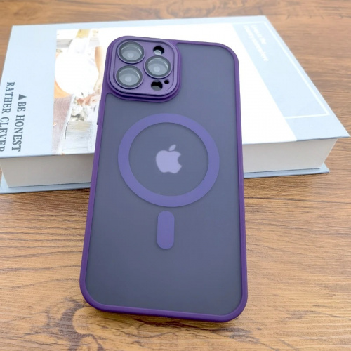 СAMELIA SHADOW матовый /magsafe,защита камеры/ для iPhone 14 PRO фиолетовый
