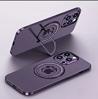 Силикон ORION Magsafe (подставка-выдвижная) для iPhone 14 фиолетовый