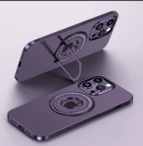 Силикон ORION Magsafe (подставка-выдвижная) для iPhone 13 PRO фиолетовый