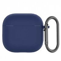 Чехол силиконовый для AirPods PRO 3 (2025) темно-синий