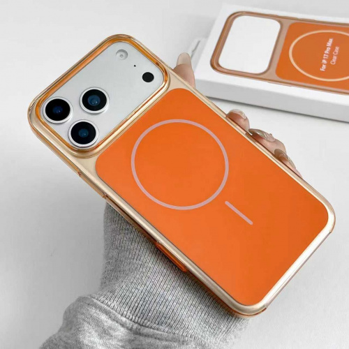Чехол-накладка SUNLIGHT с magsafe для iPhone 17 PRO MAX/18 PRO MAX оранжевый