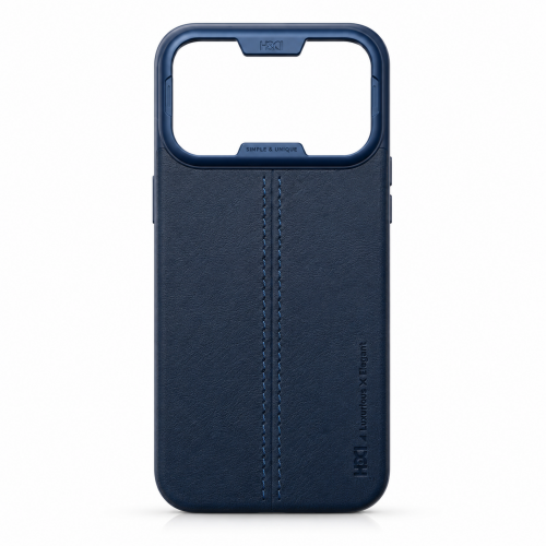 HDD UNIQUE Кожаный чехол-накладка для iPhone 17 PRO синий HDD UNIQUE Кожаный чехол-накладка для iPhone 17 PRO синий