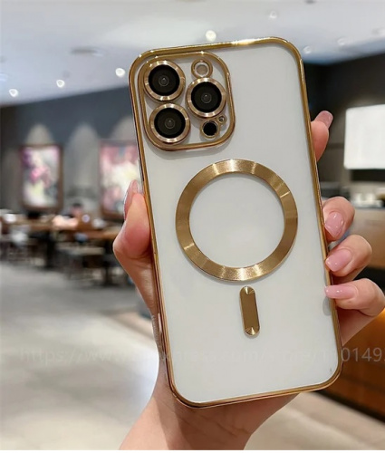 Силикон ElectroFlex с Magsafe для iPhone 17 PRO MAX (2025)/iPhone 18 PRO MAX (2026) золотой