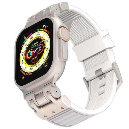 Defender LOOP силиконовый ремешок для Apple Watch 42/44/45/49мм белый