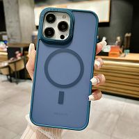 СAMELIA SHADOW матовый /magsafe/ для iPhone 15 PRO MAX темно-синий