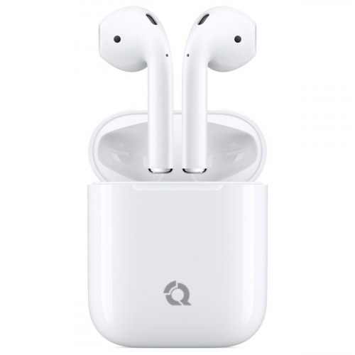 Qayan QTWS-174 Беспроводные наушники Bluetooth, чехол,карабин,шнурок,кабель usb.белый