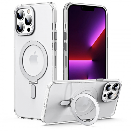 MIRA чехол magsafe с подставкой кольцом для iPhone 14 PRO (6.1") 2022 прозрачный